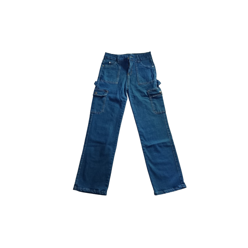 Pantalon Cargo Jean Fille