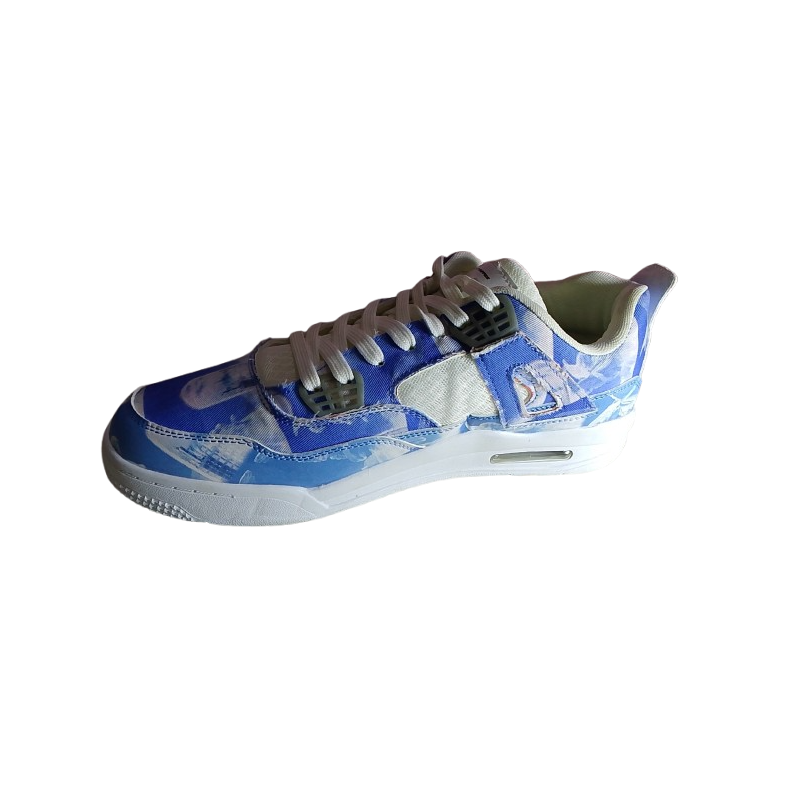 Basket High-Top Design Bleu Nuage - Taille 45